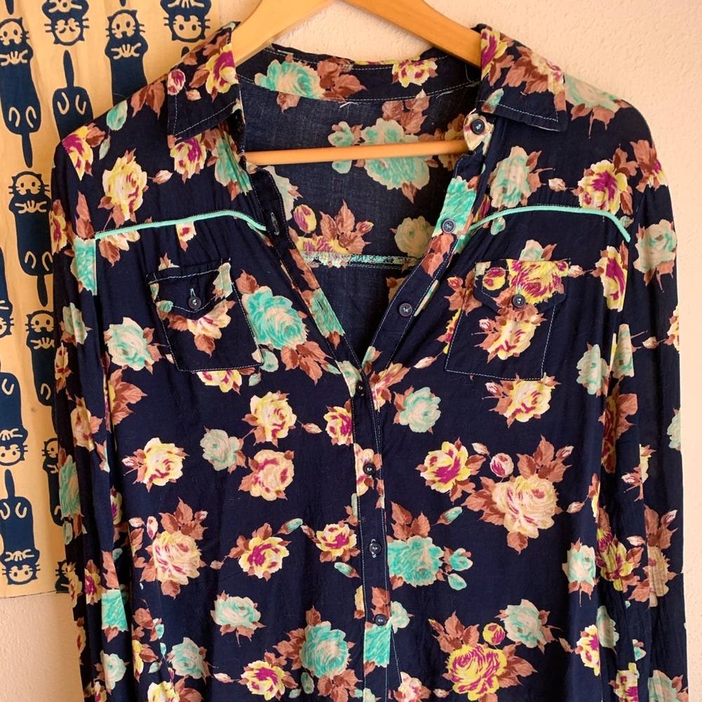 Floral western blouse